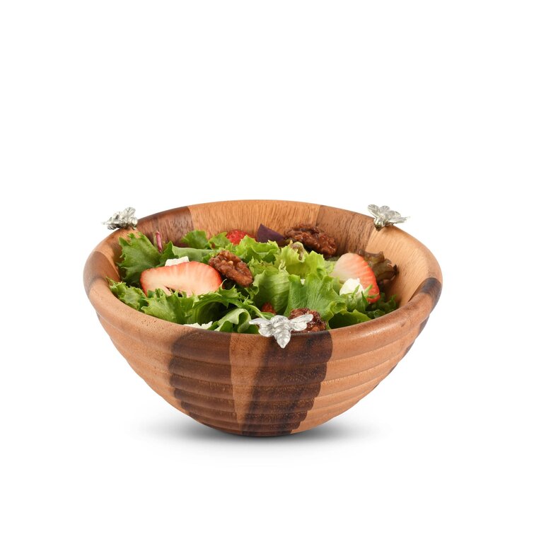 Vagabond House Arche Of Bees Wood Salad Bowl Wayfair Canada